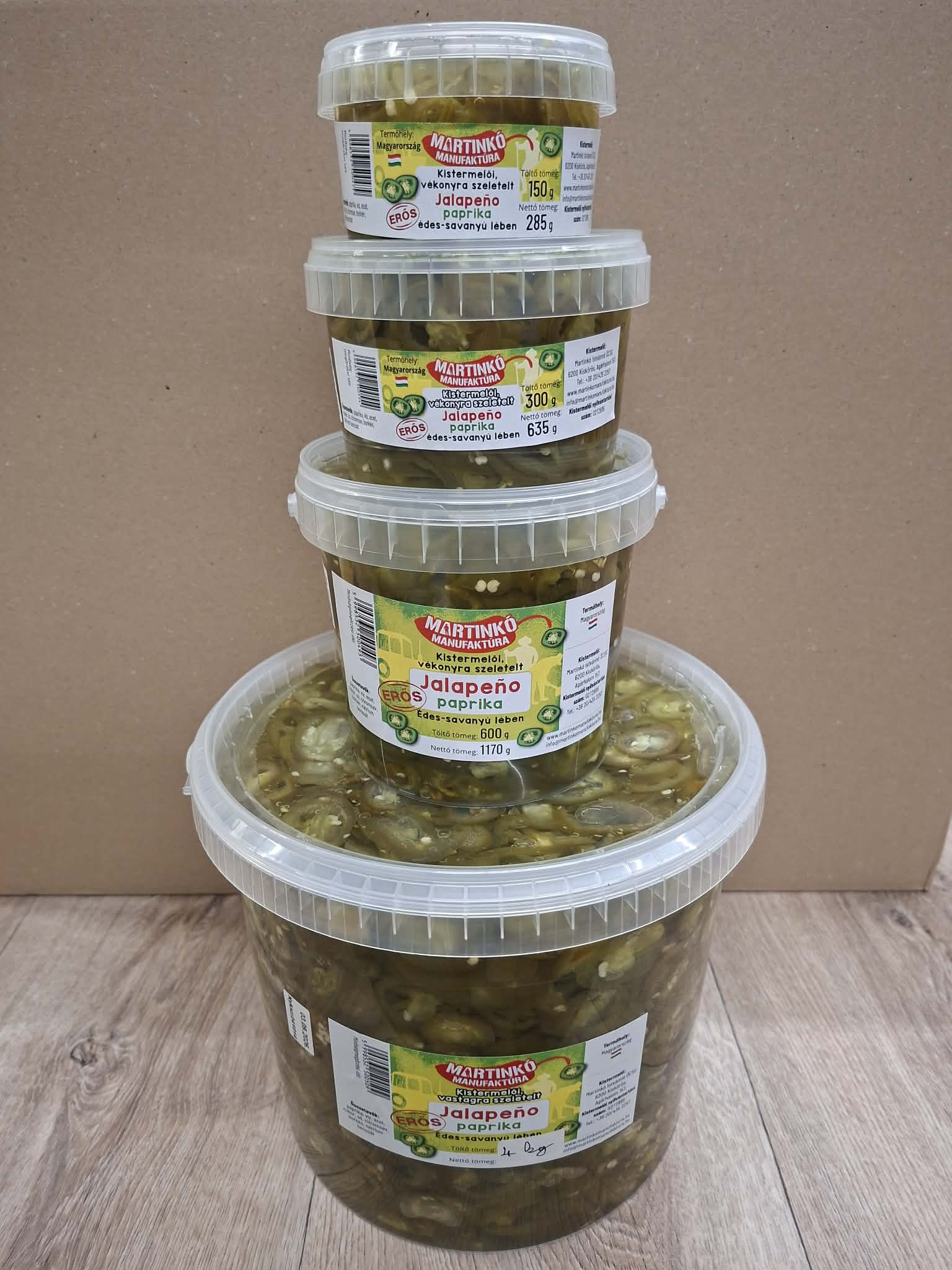 Martinkó Manufaktúra szeletelt jalapeño paprika üvegben, édes-savanyú lében – 6. fotó