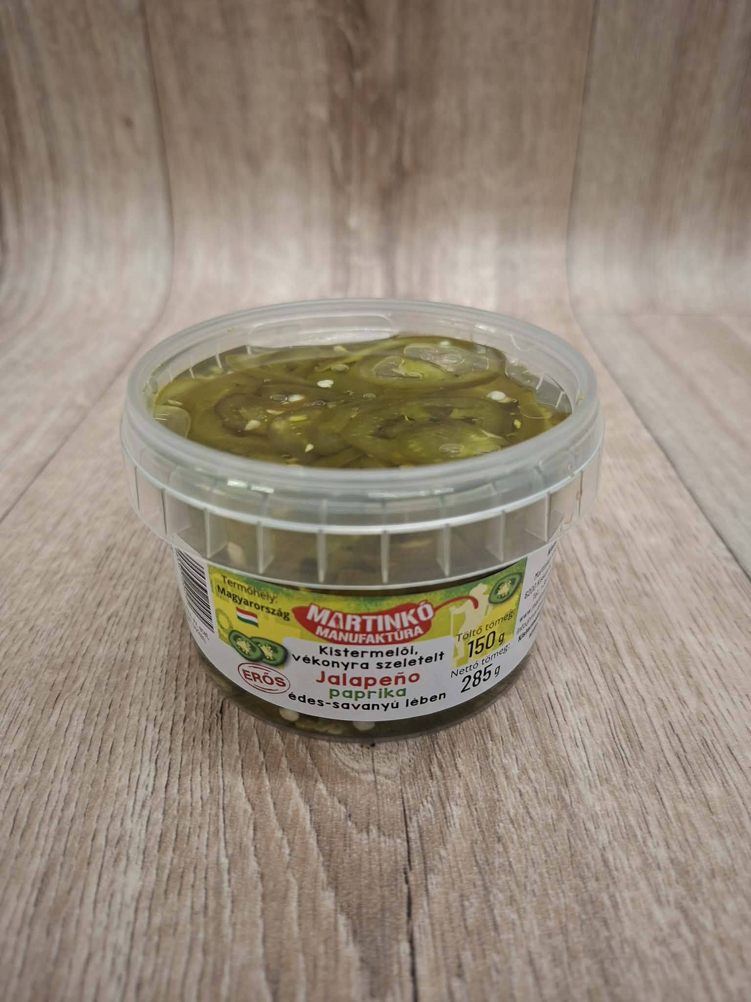 Martinkó Manufaktúra szeletelt jalapeño paprika üvegben, édes-savanyú lében – 3. fotó